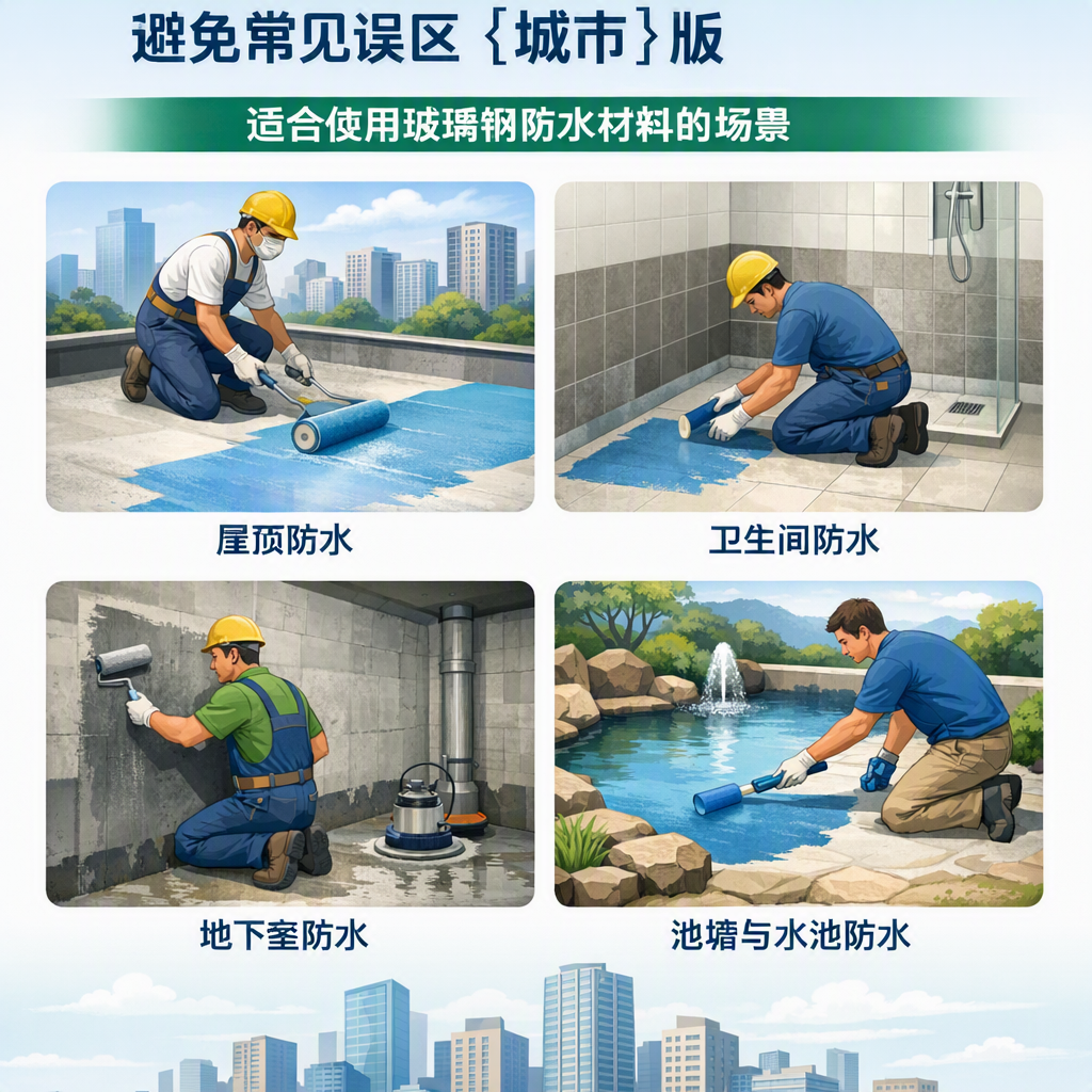 玻璃钢防水材料施工注意事项，避免常见误区 马鞍山 版