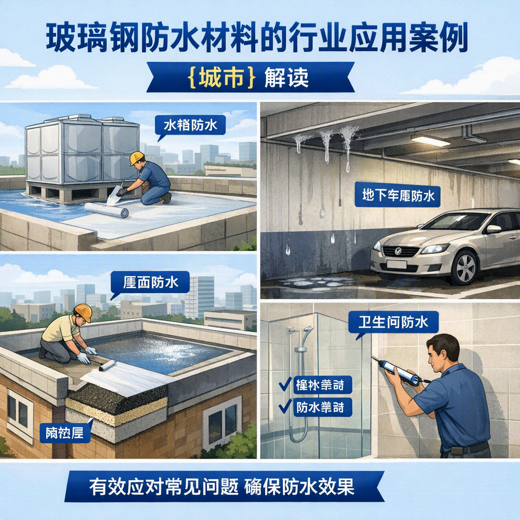 玻璃钢防水材料的行业应用案例，马鞍山解读